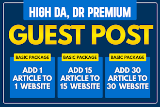 add website high authority directory guest post seo service for link building