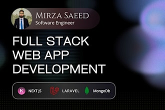 develop modern full stack web app using next js laravel and mongodb