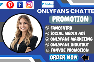 do onlyfans promotion, fanvue, patreon page, fansly and adult web promotion