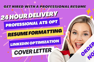 write professional ats tech resume IT technical resume cybersecurity resume