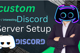 create, setup and fully customize your discord server