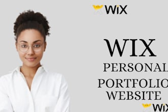 build wix personal portfolio website business or blog website