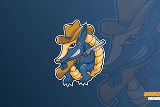 design a unique mascot for your logo brand, stream, or merch