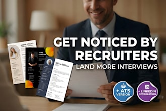 design an ats resume, visual CV and linkedin