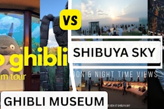 book already late slots for shibuya sky ticket, ghibli museum ticket and teamlab