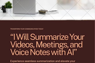 summarize youtube videos, zoom calls or voice notes using ai