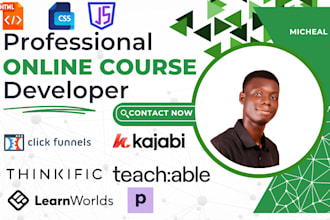 be your clickfunnel, kajabi, teachable, thinkific, learnworlds expert
