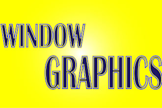 design eye catchy window graphics design, storefront, sign board and shopfront