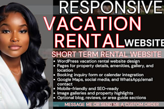 vacation rental website vacation website, short term rental booking website