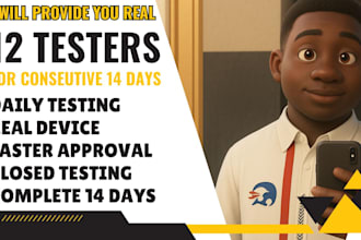 provide 12 plus close testing app for android google play close app tester