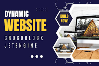build dynamic content website using crocoblock, jetengine