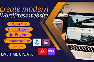 build dynamic content website using crocoblock, jetengine and elementor pro