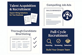 handle professional recruitment and talent acquisition for your business
