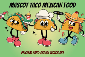 create a custom mascot based on your directions and vision