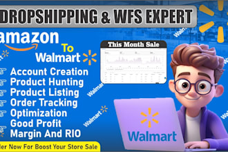 be your walmart dropshipping and wfs VA