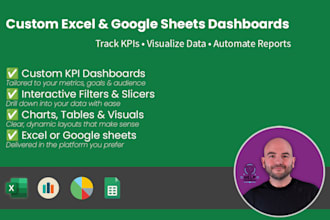 create a dynamic and professional dashboard in excel or google sheets