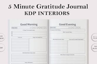 design amazon kdp interior, journal, planner, book cover, kindle layout