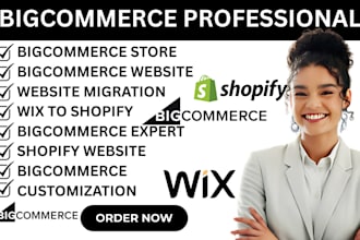 create bigcommerce store wix to shopify customisation shopify website ecommerce