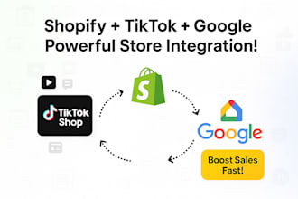 set up and integrate shopify store with tiktok shop and google shopping