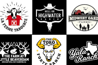 design custom western cattle brand farm or ranch logo