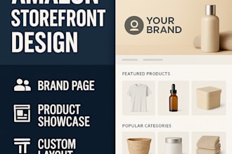 design a professional amazon storefront for your brand