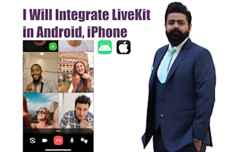 integrate livekit in react native realtime audio and video calling