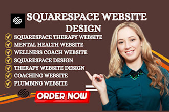 design squarespace therapy mental health squarespace coaching plumber website
