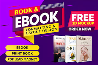 format, convert and design your manuscript to a professional ebook and paperback