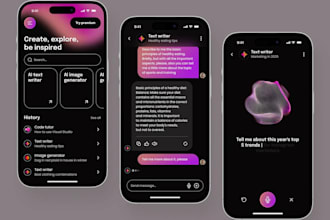 develop your ai saas app, ai mobile app, ai chatbot app, ai website, chatgpt