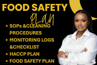 craft food safety plan, haccp plan procedures and monitoring forms