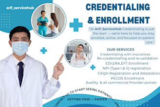 do credentialing and enrollment for USA medical providers