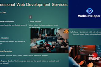 do software development, websites backend, front end
