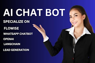 create whatsapp chatbot with flowise, openai and langchain for lead generation