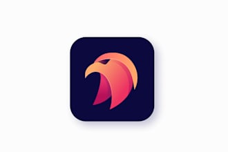 create unique professional clean app logo design