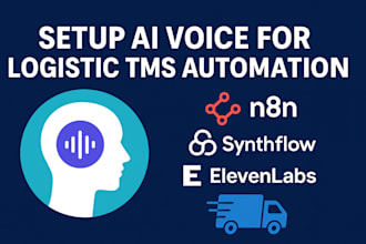 setup ai voice for logistic tms studio, automation n8n synthflow elevenlabs tts