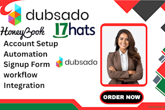 setup dubsado honeybook crm account 17hats workflow and automations