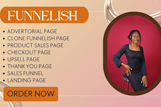 clone any funnelish advertorial and landing page