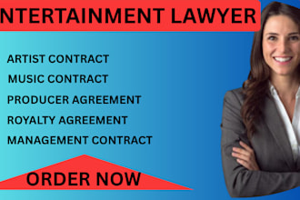 review legal agreements for music, film and entertainment deals