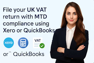 file UK vat return filing with xero or quickbooks