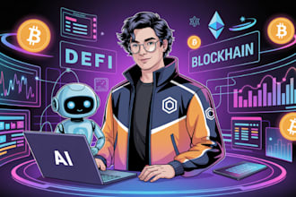 develop dex defi token launchpad ai agent web3 dapp on solana xrp evm