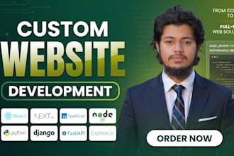 build custom web application with nextjs and django