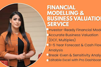 build expert financial models, business valuation reports, and dcf analysis