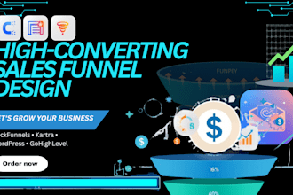 design sales funnels in kartra, wordpress, gohighlevel
