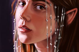 draw realistic and artistic portraits with unique style