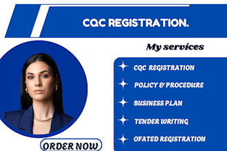 do cqc registration,win tenders, write policies procedures, ofsted