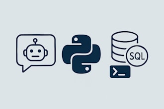 develop python scripts, chatbots, and database solutions