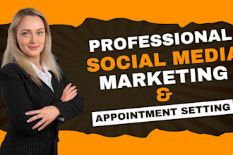 be your social media sales manager and appointment setter