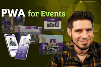 develop interactive web applications for events