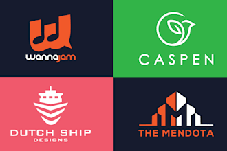 do modern minimalist business logo design and brand identity