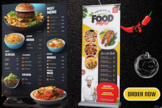 design food menu, restaurant menu, digital menu board, food menu design